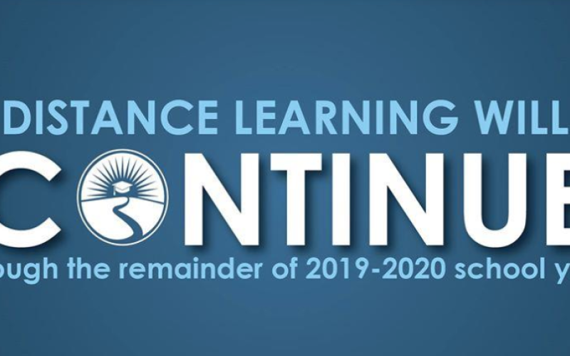 Distance learning continues, spring sports canceled