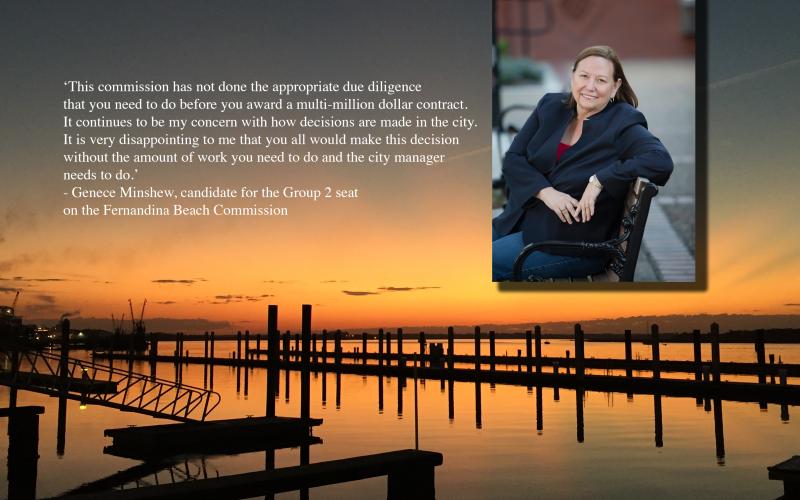 File photo of the Fernandina Harbor Marina. Genece Minshew's photo with quote.