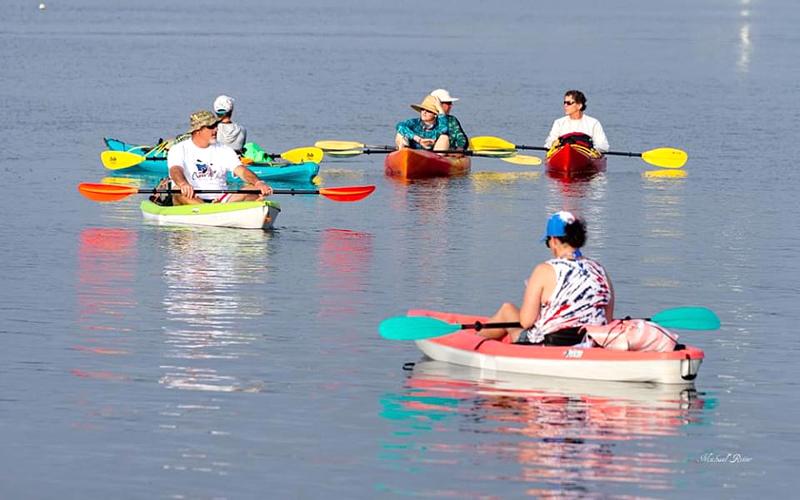 Participants hit the water in St. Marys Saturday morning for the Paddle for Veterans. SPECIAL PHOTO