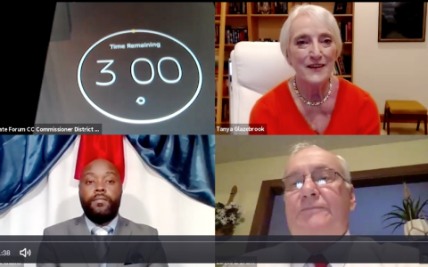 District 1 candidates Kevin Walker (left) and Lannie Brant participated in a virtual forum Sept. 16 moderated by Tanya Glazebrook.