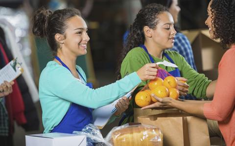 A local hotline helps callers find the food bank closest to them.