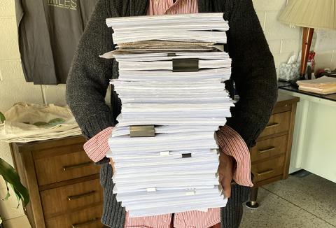 Opponents of the county’s spaceport project say more than 3,800 registered voters signed a petition to block the purchase of the Union Carbide property by Camden County.  