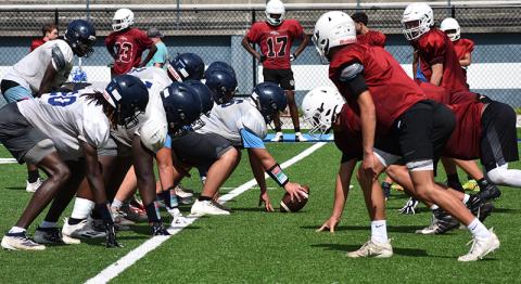 Camden County will meet Ashley Ridge in Summerville, S.C., on Friday night in a preseason scrimmage. (Andy Diffenderfer, Tribune & Georgian) 