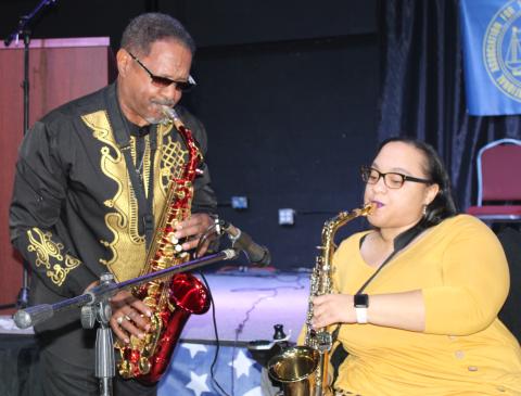 The Jones-A-Phones performed Monday at the Unity in the Community event honoring Martin Luther King Jr. on Monday in Kingsland.