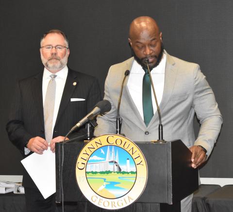 FBI Atlanta Assistant Special Agent in Charge Jermaine Deans speaks Jan. 11 during a news conference announcing Operation Ghost Busted.