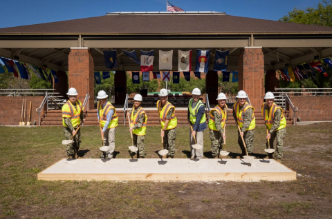 Naval Facilities Engineering Systems Command Southeast held a groundbreaking ceremony March 23 for two additions to Trident Training Facility Kings Bay that will directly support the U.S. Navy’s Columbia class ballistic missile submarine program onboard Naval Submarine Base Kings Bay.