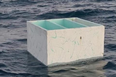 A fish box from the Carol Ann was spotted 16 miles off the coast of St. Augustine.