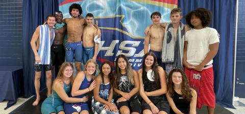 The Camden County High swimmers closed their season last week at the Georgia High School Association state meet in Atlanta. (Submitted photo)