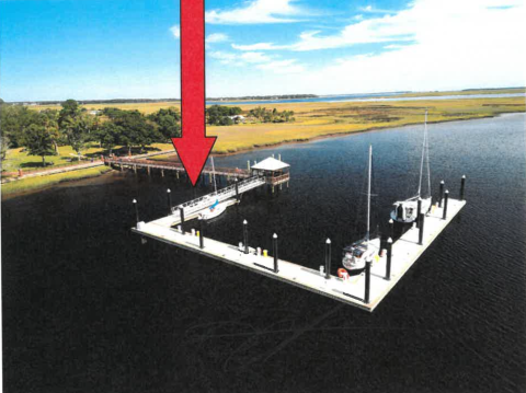 City staff indicate the area that would’ve been used by the National Park Service under a proposal voted down by the St. Marys City Council this week.