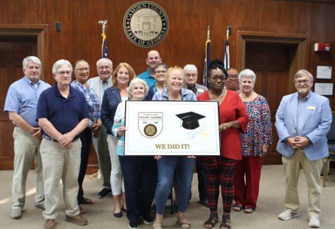 Camden County recently concluded its 2024 Citizens’ Academy Class. From left are Nick Harris, David Reinhardt, Ruth Harrison, Lannie Brant, Janet Rainer, Betty Mounts, Ben Casey, Robin Braswell, Shannon Smithson, Jim Goodman, Volinda Sarvis, Brittney Sullivan, Jeanne Legner, and Martin Turner.