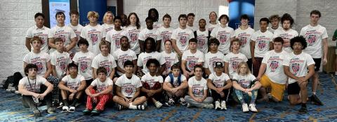 Camden wrestlers finished first, fourth, seventh and ninth June 21-26 at the AAU Scholastic Duals in Fort Lauderdale, Fla. (Submitted photo)