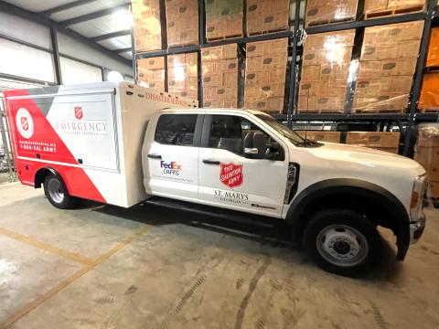 FedEx recently donated an emergency disaster vehicle to the Georgia Division of The Salvation Army.