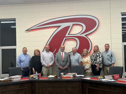 Camden County's Heath Heron was named superintendent of schools in Berrien County on Monday.