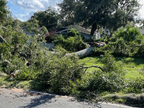 Hurricane Helene caused extensive damage in Camden County in 2024.