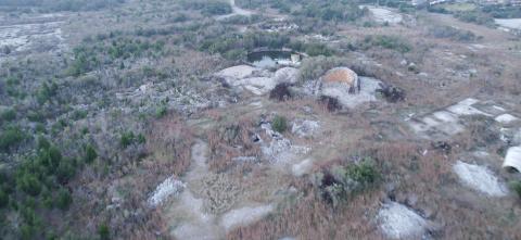 Michael Lewis Aerial Photography The Cumberland Inlet development – which encompasses the former Gilman Paper Mill property – is in jeopardy after the developer filed for bankruptcy.