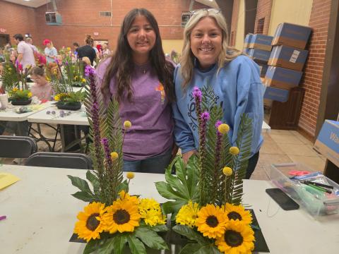 Camden County High School FFA member Alissa Clark and FFA Advisor Haley Teston recently attended the statewide FFA Floral Design Career Development Event.