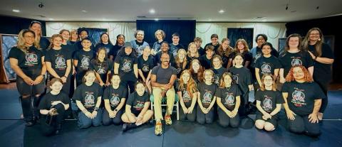 Saltwater Performing Arts recently hosted a Masters of Broadway class with Broadway veteran T. Oliver Reid.