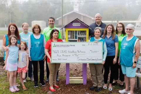 A $2,000 grant from the Southeastern Bank Community Foundation has helped established Little Free Library boxes in North Camden.
