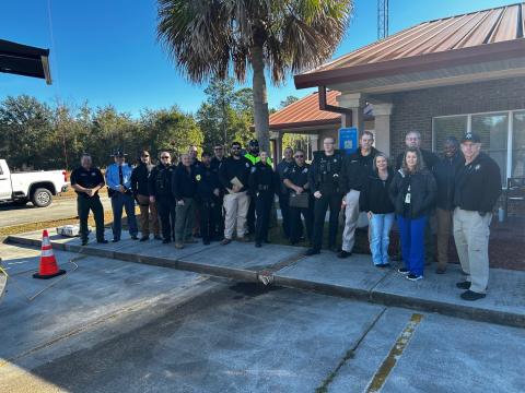 Representatives from Camden County Emergency Management, local and state law enforcement, fire and EMS agencies, the Camden County School System, and Southeast Georgia Health System attended an active threat exercise Dec. 12 at Mamie Lou Gross Elementary School in Woodbine.