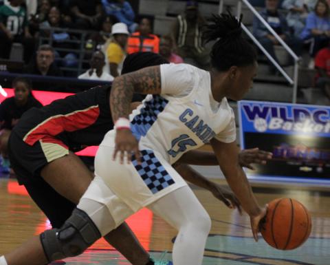 Rihanna Battle (pictured from an earlier game) scored 10 points in the Lady Wildcats’ win over Colonial. (Andy Diffenderfer, Tribune & Georgian)