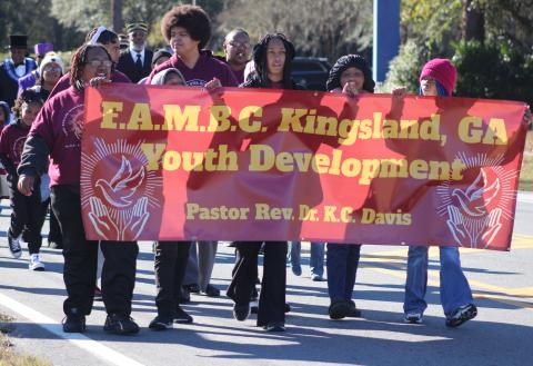 The Unity in the Community Celebration honoring Martin Luther King Jr. included a parade in downtown Kingsland.