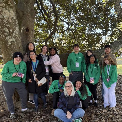 Camden County 4-H took 12 students to the Georgia 4-H Southeast District Project Achievement competition earlier this month at Rock Eagle 4-H Center in Eatonton. Front row, from left, are Mason Ayonon, Grace Cheng, Ezekiel Brooks, Natalya Verdesoto, Cheyenne Strickland and Isabelle Burks. Back row: Sophie Green, Madison McDonald, Jordan Bradford, Oliver Guynes, Charlie Wescott and George Cheng Jr.