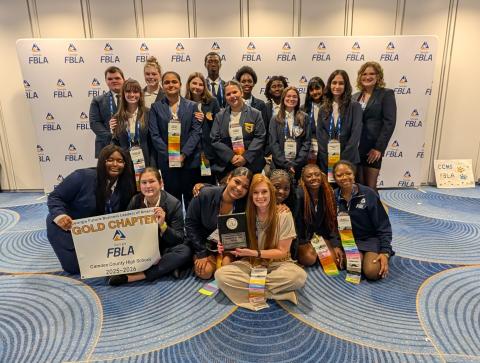 The Camden County High School Future Business Leaders of America chapter won the Georgia Gold Chapter of the Year honor for the fourth consecutive year.