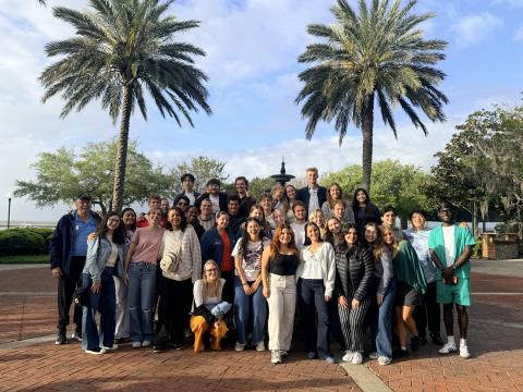 Students in the Georgia Rotary Student Program visited Camden County recently.