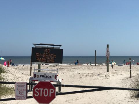 The Sadler Road-Seaside Park vehicle access point to beach parking is closed until further notice.  Robert Fiege/News-Leader