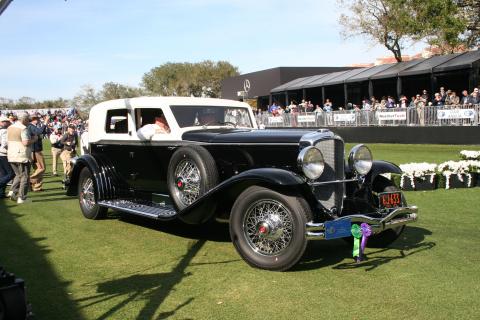 Last year’s Best in Show at the Amelia Island Concours d’Elegance went to this 1929 Duesenberg J-218 Town Limousine. This year’s event will take place in May.