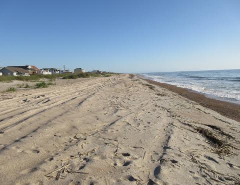 The beach on the north end of Amelia Island remained empty Tuesday morning, although city and county officials are considering what the plan to reopen the beaches would look like. They discussed a date of May 1 but no official date has been set. JULIA ROBERTS/NEWS-LEADER