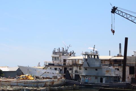 A marine salvage operation at the former Pogy Plant on the north end of Amelia Island is the target of an enforcement case by the Florida Department of Environmental Protection. The property was recently sold as two parcels, totaling $8.5 million. The new owners did not share their plans for the site.