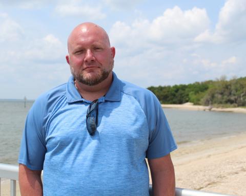 Jay Robertson stands at the Dee Dee Bartels Public Boat Ramp in Fernandina Beach. Robertson is Nassau County’s new Parks and Recreation Department director.