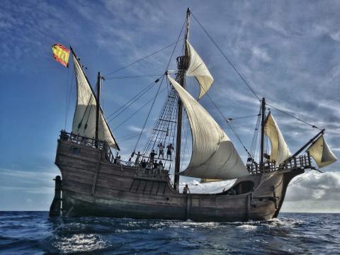 The Nao Santa Maria could sail into Fernandina Harbor Marina this June.