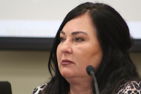 Nassau County School Board member Cynthia Grooms voiced opposition to moving adult education services out of Hilliard.