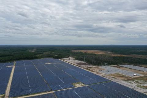 Florida Power & Light is Florida’s largest solar producer with 33 solar energy centers in operation as of January, including this one in Nassau County. Universal solar energy centers have brought FPL’s current solar capacity to 2,344.5 megawatts. As of January, nine additional solar energy centers are under construction. These sites will add about 2.7 million additional solar panels to the state. Each of these solar energy centers is 74.5 megawatts.
