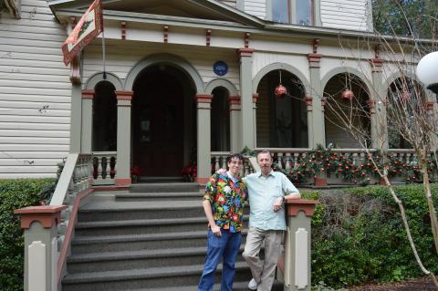 Rob Batterton and his son, Flint, are the new owners of the Fairbanks House, a historic and popular bed and breakfast on South Seventh Street. The two, along with Rob’s wife, Yvonne, came to Fernandina Beach from Redwood City, Calif.