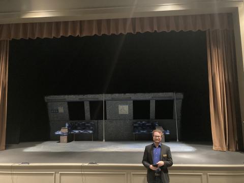 ACT Executive Director Tener Wade in front of the ACT main stage. “ACT is not only theater created for the community, but theater that’s created by the community, Wade said. DILLON BASSE/SPECIAL TO THE NEWS-LEADER