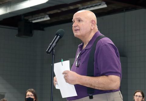 North Florida Archers representative Jack Farhat speaks Thursday about the possibility of holding archery events at the proposed West Side Regional Park near the Mizell Tract on U.S. 1 between Callahan and Hilliard.