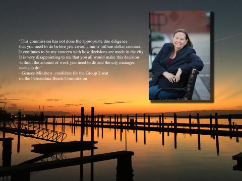 File photo of the Fernandina Harbor Marina. Genece Minshew's photo with quote.
