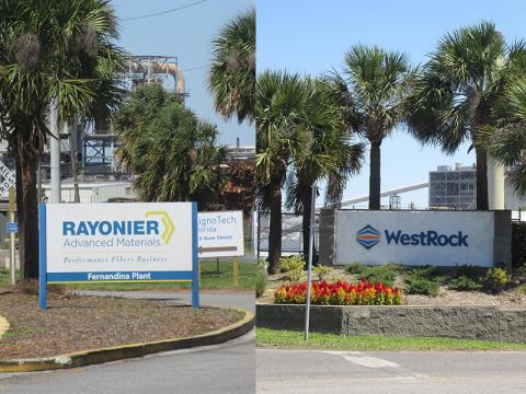 The RYAM and WestRock mills in Fernandina Beach. The mills have been in the city for almost a century and have helped the local economy weather more than one crisis.  Julia Roberts/News-Leader