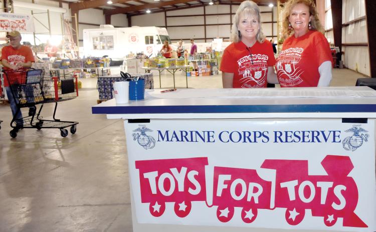 Toys for Tots volunteers