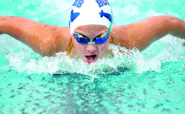 Alexia O'Neal was among several swimmers who competed for the Boomers.