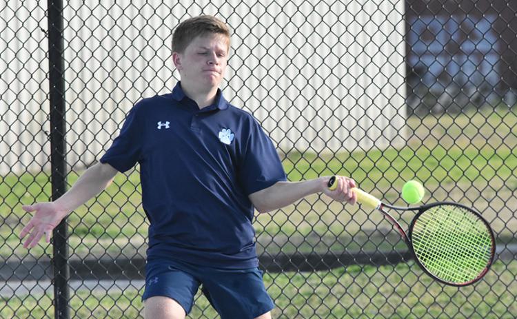 Cameron Kilner won at No. 1 singles as the Wildcat boys beat Lowndes, 4-1. (Andy Diffenderfer/Tribune & Georgian)