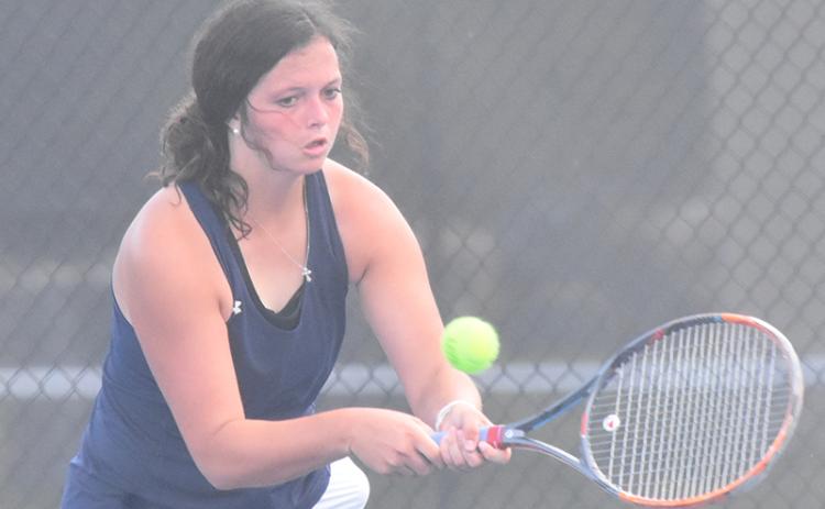 Haylee Tucker won at No. 2 singles in Camden's matches with Tift and Bishop Kenny. (Andy Diffenderfer/Tribune & Georgian)