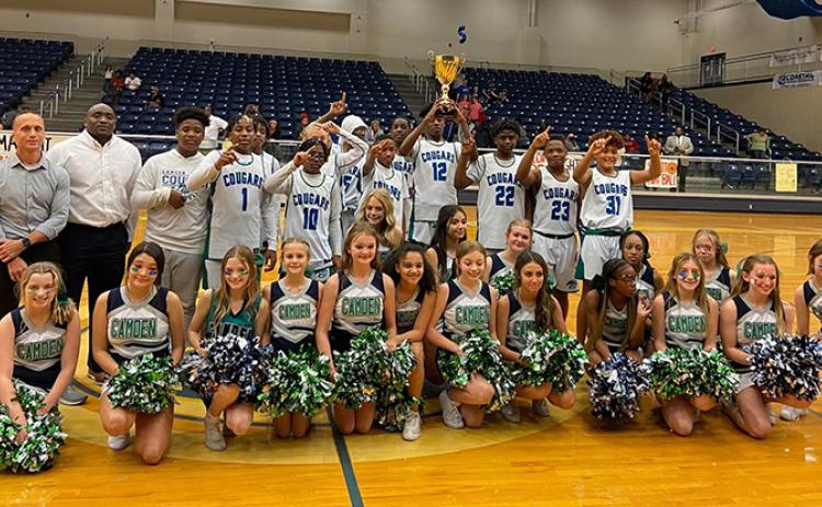 The Camden Middle School boys basketball team beat Glynn to win the Coastal Georgia Middle School Conference March 2 at Brunswick High School. (Submitted photo)