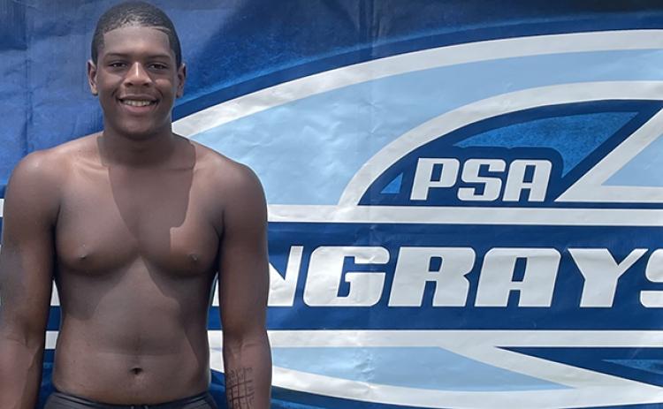 Carlos Barber is the state champion in the 13- and 14-year-old boys 50 backstroke. (Submitted photo)