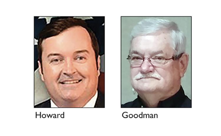 Camden County Administrator Steve Howard and St. Marys City Councilman Jim Goodman, the likely holder of the Camden County Board of County Commissioner District 4 post.
