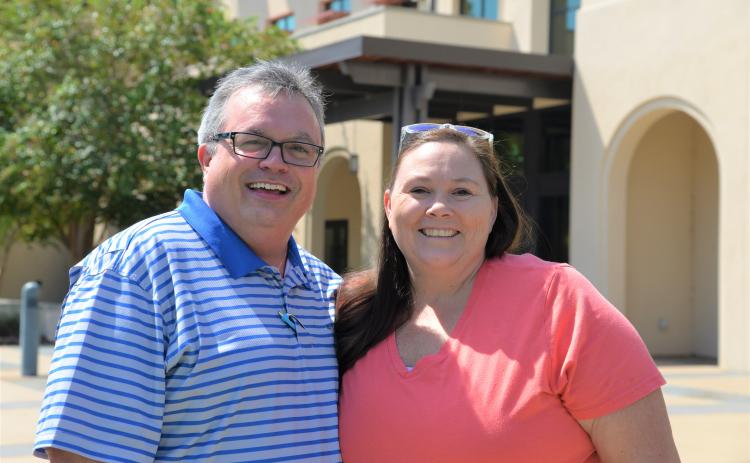 College of Coastal Georgia Associate of Science in Nursing students Kevin Howard and Shannon Evertsen are the first recipients of the Dawana Gibbs Nursing Scholarship. 