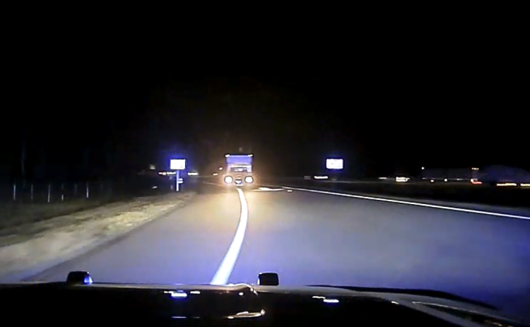 A Kingsland Police Department officer collided head-on with a U-Haul Truck on Dec. 21.